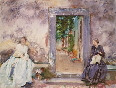 Die Gartenmauer von John Singer Sargent